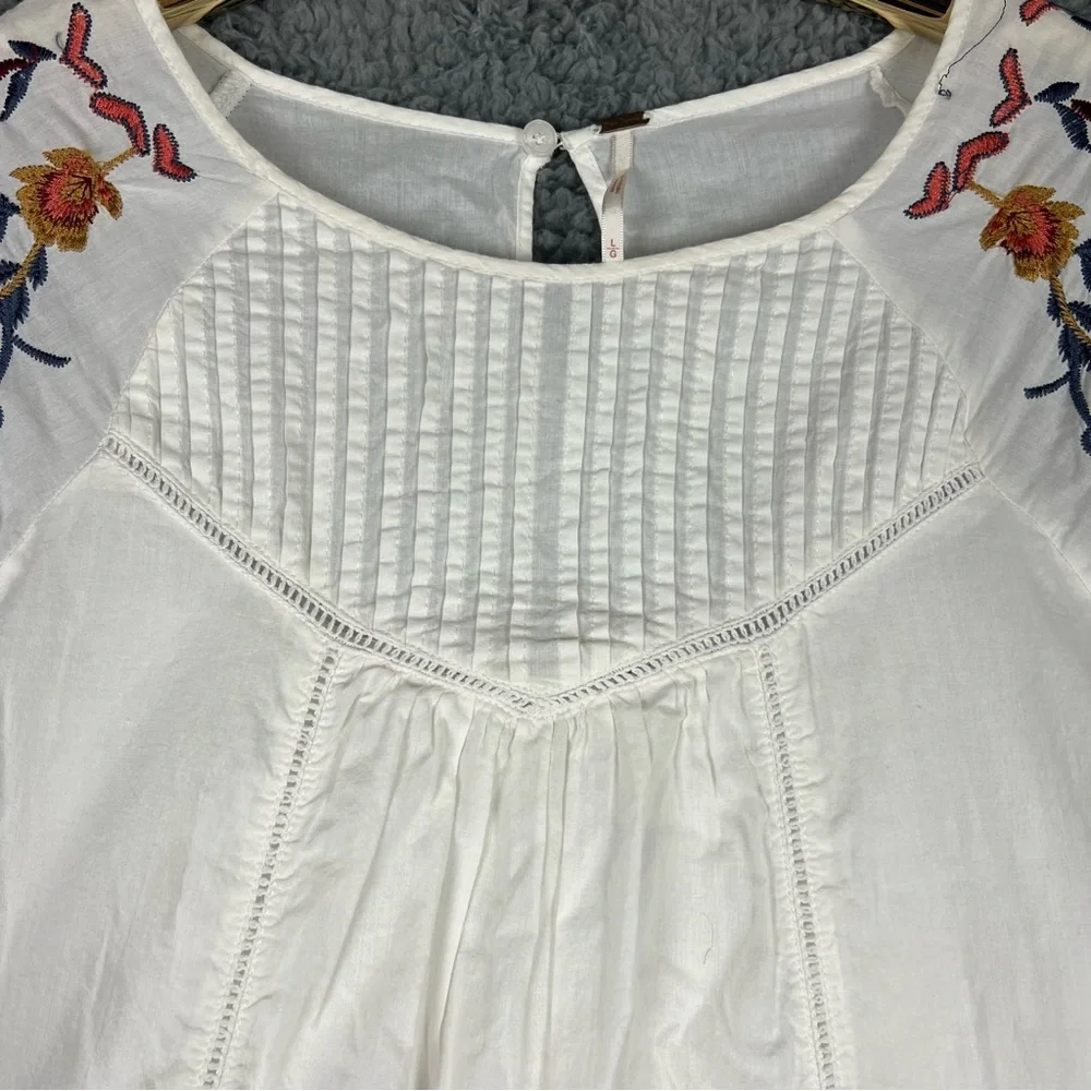 🛑 SOLD 🛑 Free People Womens Large Pavlo Embroidered Shift Dress Bohemian - Picture 4 of 16